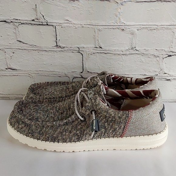 HEY DUDE \'WALLY SOX FUNK\' COMFORT & STRETCH MOCCASIN SHOES ADULT SIZE 9 main image 6